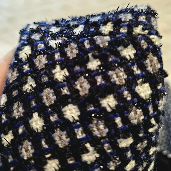 Banana Republic Black, Blue and White Midi Dress - Picture 8 of 15